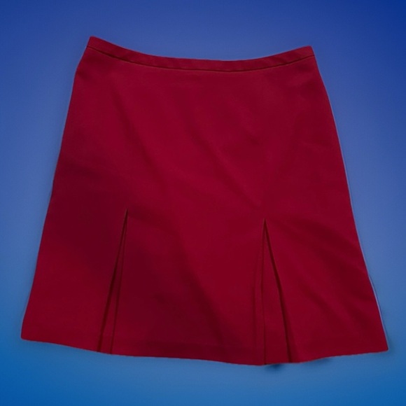 Elegant Red Size 12 satin lined office Skirt By Jessica - Picture 3 of 5